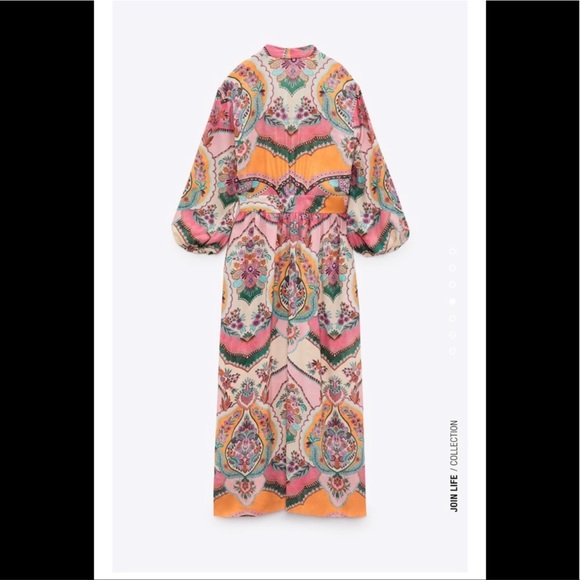 Zara printed wrap dress - Picture 5 of 10